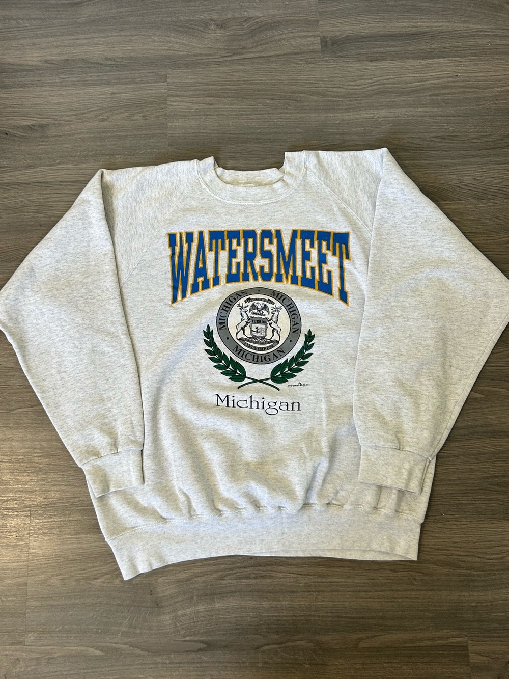 Watersmeet Michigan Crewneck Sweatshirt 1992 Graphic Sweatshirt